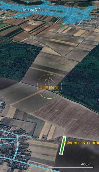 Moara Vlasiei, Gagu, Ilfov, teren extravilan de vanzare, 7.151 mp.