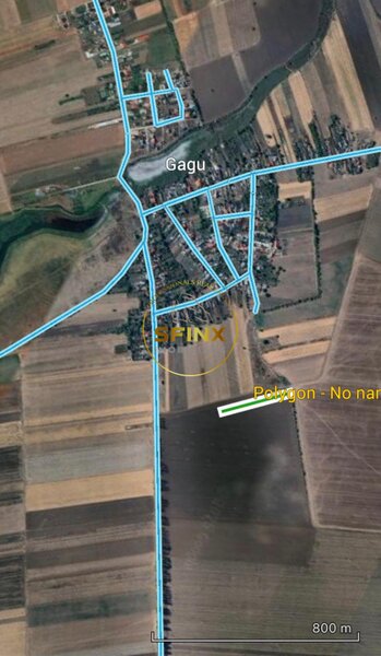 Moara Vlasiei, Gagu, Ilfov, teren extravilan de vanzare, 7.151 mp.